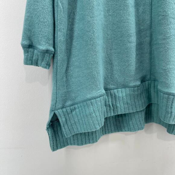 Lulu's Autumn Daze Mint Blue Cowl Neck Long Sleeve Sweater Dress - Picture 5 of 7